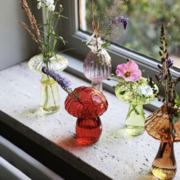 Hafhef Decorative Mushroom Vase for Whimsical Home Decor