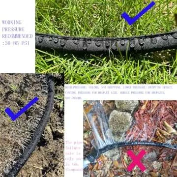 Secbulk Flat Soaker Hose 100 ft Eco-Friendly Garden Irrigation