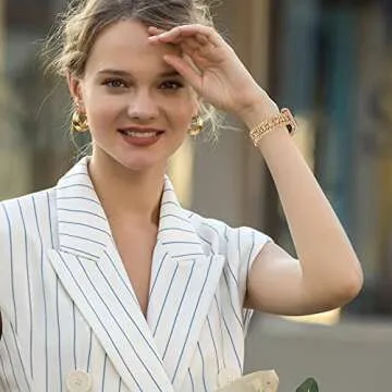 Moolia Bling Band Compatible with Apple Watch Band 38mm 40mm 41mm Women Candy Strap, for iwatch Series 7 6 5 4 3 2 1 SE Metal Jewelry Rhinestone Replacement Wristband Rose Gold