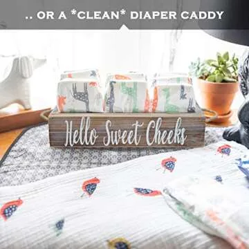 Hello Sweet Cheeks Bathroom Decor Box for Charming Storage