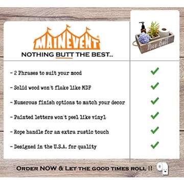 Hello Sweet Cheeks Bathroom Decor Box for Charming Storage