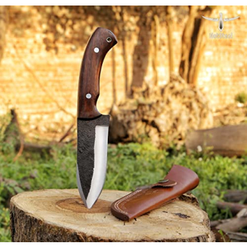 High Carbon Steel Handmade Hunting Knife for Outdoor Use