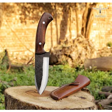 High Carbon Steel Handmade Hunting Knife for Outdoor Use