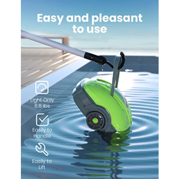 WYBOT Cordless Robotic Pool Vacuum Powerful Suction Cleaner