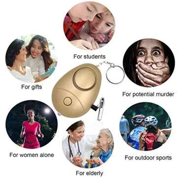 KOSIN Safe Sound Alarm Keychain 140DB 6 Pack – Ultimate Safety