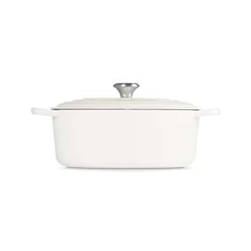 Le Creuset Enameled Cast Iron Signature Oval Dutch Oven, 6.75 qt., White