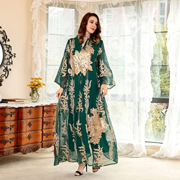 Elegant OBEEII Abayas for Women - Islamic Maxi Dress