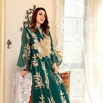 Elegant OBEEII Abayas for Women - Islamic Maxi Dress