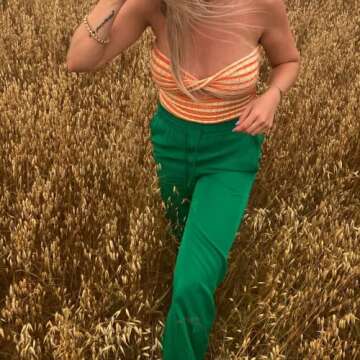 MISSACTIVER Women Striped Knit Bandeau Top Sexy Strapless Sleeveless Twist Front Hollow Out Backless Tube Crop Top Party