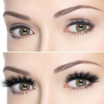 3D & 4D Mink Fur False Eyelashes Pack of 2 Pairs,100% Natural Soft Curl Genuine Siberian Mink Hair Hand-made Luxury Fashion Fake Lashes in Premium Box Package with Mirror & Tweezer