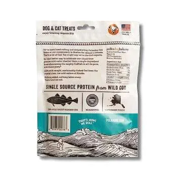 Polkadog Crunchy Alaskan Cod Chip Dog Treats – 100% Wild-Caught Fish Treat for Dogs, Cats – All-...