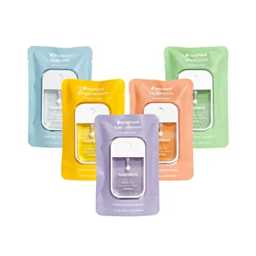 Touchland Power Mist Hydrating Hand Sanitizer Spray, BLOSSOM 5-Pack (Lavender, Vanilla, Rainwater, P...