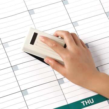 Large Dry Erase Calendar for Wall - Undated 3 Month Wall Calendar, 28" x 40"(Vertical), Wall Calendar Dry Erase for Home, Office, Classroom