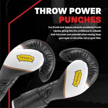Kids Boxing Gloves for Punching Bag Training (4 oz)