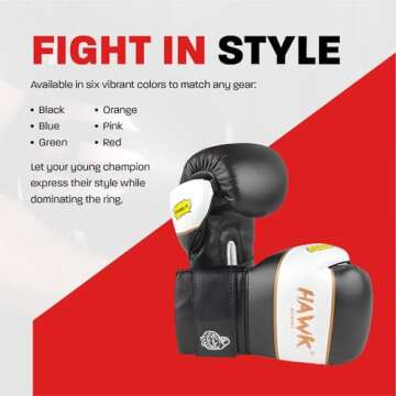 Kids Boxing Gloves for Punching Bag Training (4 oz)
