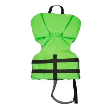 Stearns Kids Life Jacket, USCG Approved Type II Life Vest for Pool, Beach, Lake, & Boating; Comforta...