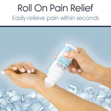 Ultra Freeze Roll-On Pain Relief Gel (3oz) - Joint & Muscle Therapy Rub for Arthritis, Neuropathy, Foot and Joint - Cooling Topical Anti-Inflammatory (Pack of 1)