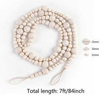 Charming 7ft Christmas Bead Garland for Home Decor