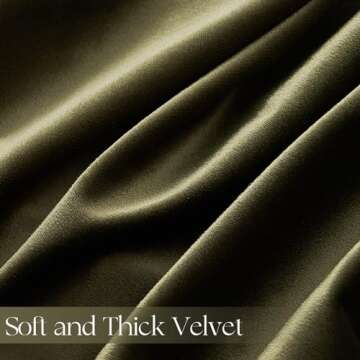 Topfinel 72 Inch Green Velvet Blackout Curtains, Pinched Pleated Insulating Noise Reducing Sun Blocking Dark Out Short Boho Cute Short Drapes for Kids Nursery Bedroom 2 Panels,Olive Green Forest Green