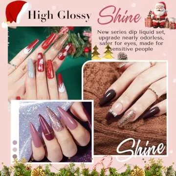 AZUREBEAUTY Dip Powder Set with Base, Top Coat & Activator 15ml