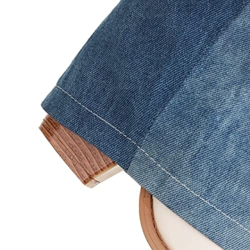 Kluolandi Women's Stylish Denim Knee High Cowboy Boots