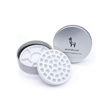 Travel-Friendly Etchr Mini Palette with 37 Wells and Mixing Dish
