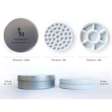 Travel-Friendly Etchr Mini Palette with 37 Wells and Mixing Dish