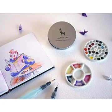 Travel-Friendly Etchr Mini Palette with 37 Wells and Mixing Dish