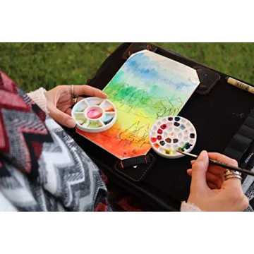 Travel-Friendly Etchr Mini Palette with 37 Wells and Mixing Dish
