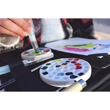 Travel-Friendly Etchr Mini Palette with 37 Wells and Mixing Dish