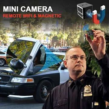 ehomful Mini Spy Camera Wireless Hidden Camera Cop Spy Cam, WiFi Camera Portable Home Security Cameras Covert Small Nanny Cam with App 1080P Night Vision Motion Detection Indoor Office