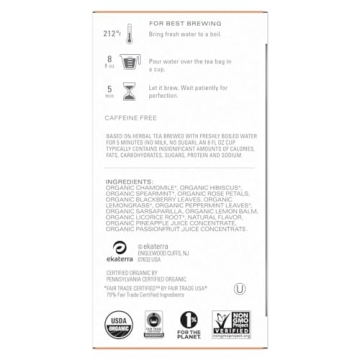 TAZO Calm Herbal Chamomile Tea Bags – Caffeine-Free Bliss