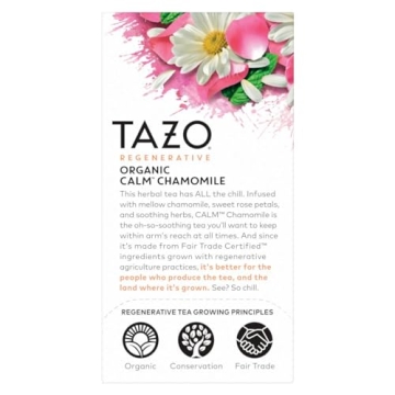 TAZO Calm Herbal Chamomile Tea Bags – Caffeine-Free Bliss