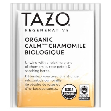 TAZO Calm Herbal Chamomile Tea Bags – Caffeine-Free Bliss