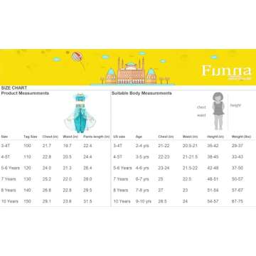 Funna Costume for Girls Princess Kids Dress Up Outfit Party Supplies Blue, 4-5T