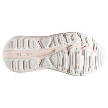 Brooks Women’s Ghost Max Cushion Neutral Running & Walking Shoe - Crystal Gray/White/Tuscany - 8.5 Medium