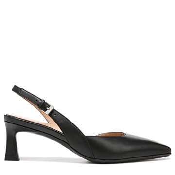 Naturalizer Womens Dalary Slingback Pump Black Leather 9 M