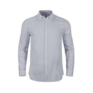 JEKAOYI Men's Stylish Summer Casual Linen Shirts Grey