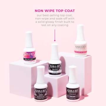 Kiara Sky Professional Nails LED UV Soak off Gel Polish Non Wipe Top Coat