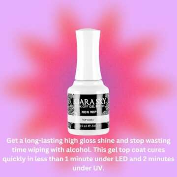 Kiara Sky Professional Nails LED UV Soak off Gel Polish Non Wipe Top Coat