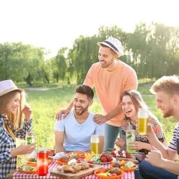 SENTVEND 20 Oz Drinking Glasses with Bamboo Lids and Glass Straw - 8 Pcs Can Shaped Glass Cups Beer & Ice Coffee Glasses Cute Tumbler Cup Great for Soda Boba Tea Cocktail Include 2 Cleaning Brushes