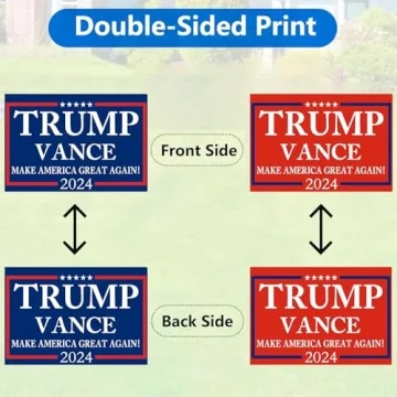 Trump Vance 2024 Yard Signs – Double Sided, 2 Pack