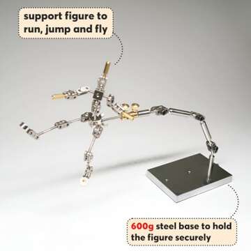 Kihomi Stop Motion Rig - Armature Rigging System for Stop Motion Animation Kit, Stainless Steel Rig ...