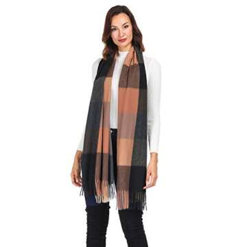 COLORIS EDITION Oversized Plaid Winter Fall Scarf Soft Blanket Scarf for Women Long Shawls and Wraps...
