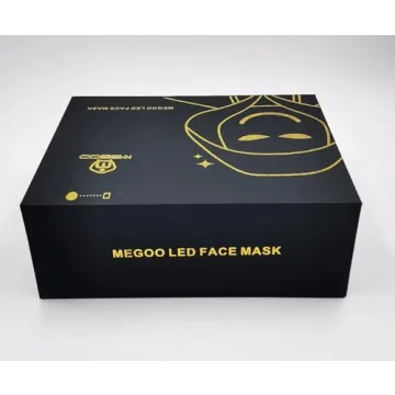 MEGOO Led Mask with Bluetooth Programmable App,Shining Led Light Up Face Mask for Adult Kid Halloween Masquerade Party (USB Recharge)