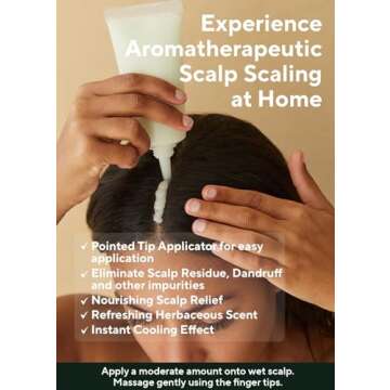 AROMATICA Rosemary Scalp Scrub 5.82oz / 165g, Scalp Treatment, Scalp Exfoliator with Salt Scrub for Oily Scalp, Dandruff, Build Up Remover