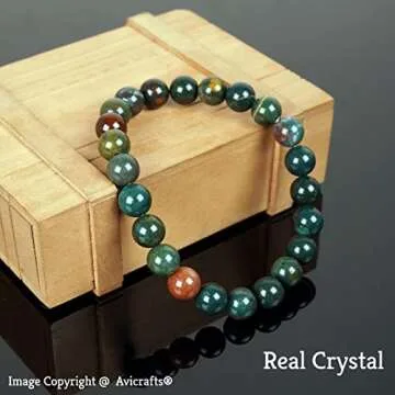Blood Stone Gemstone Bracelet for Fidget and Style