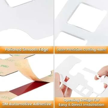 Trim Gear Frame Cover Gear Shift Box Cover For Jeep Wrangler 2012-2018 JK JKU Sport Sahara Freedom Rubicon Unlimited Gear Shift Panel Cover Trim Interior Decoration Accessories Aluminum (White)