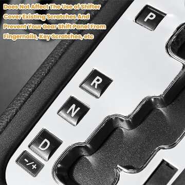 Trim Gear Frame Cover Gear Shift Box Cover For Jeep Wrangler 2012-2018 JK JKU Sport Sahara Freedom Rubicon Unlimited Gear Shift Panel Cover Trim Interior Decoration Accessories Aluminum (White)