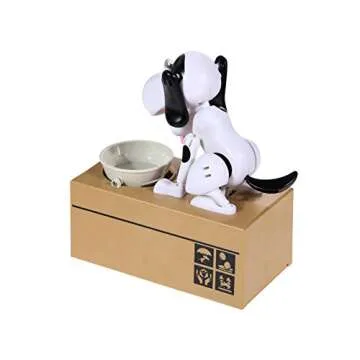 VKOPA Automated Puppy Stealing Coin Bank, Money Box